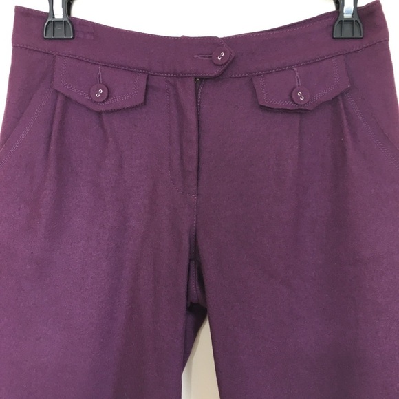 Vintage 90's Purple Wool blend 10 inches Suit short - Picture 8 of 16